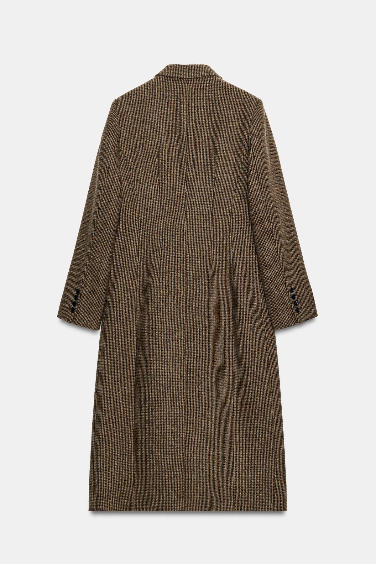 Manteau À Carreaux 100% Laine