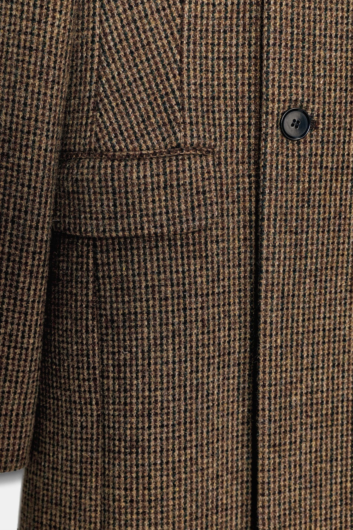 Manteau À Carreaux 100% Laine